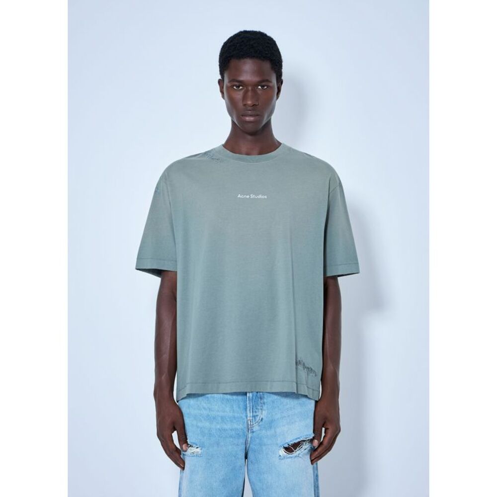 Acne Studios Men Logo Motif Cotton T-Shirt